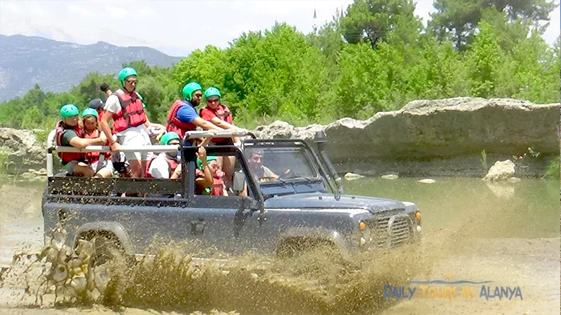 Alanya Jeep Safari ve Zipline ile Rafting image 12
