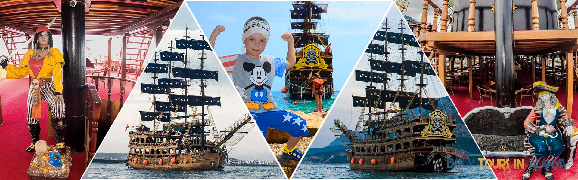 Alanya Grand Troys Pirate Boat Tour