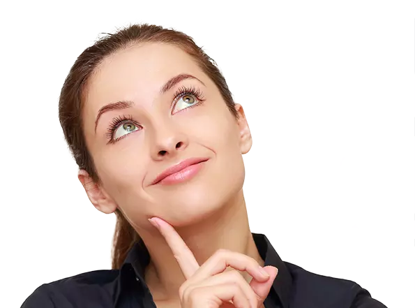 thinking woman
