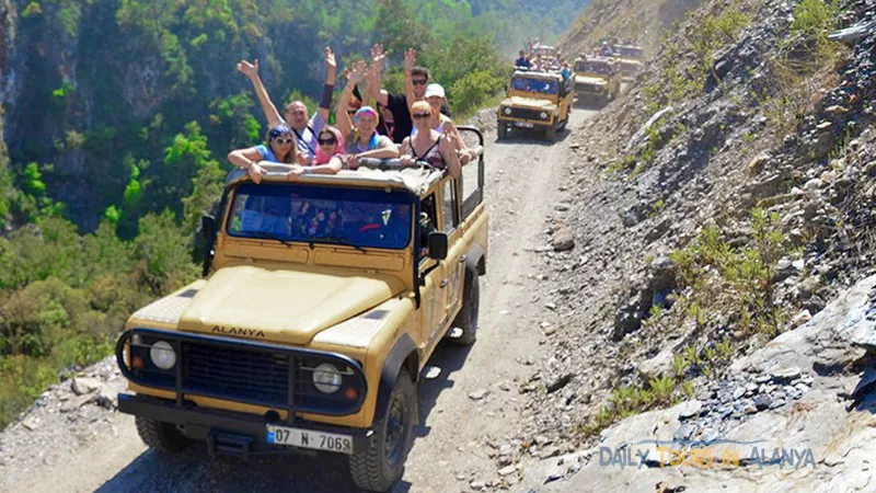 Alanya Tazı Kanyon Büyük Zipline ve Jeep Safari ile Rafting image 20