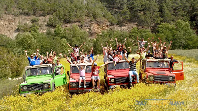 Alanya Tazı Kanyon Büyük Zipline ve Jeep Safari ile Rafting image 21