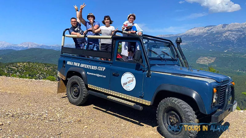 Alanya Tazı Kanyon Büyük Zipline ve Jeep Safari ile Rafting image 1