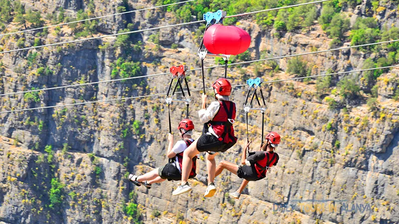 Alanya Tazı Kanyon Büyük Zipline ve Jeep Safari ile Rafting image 33