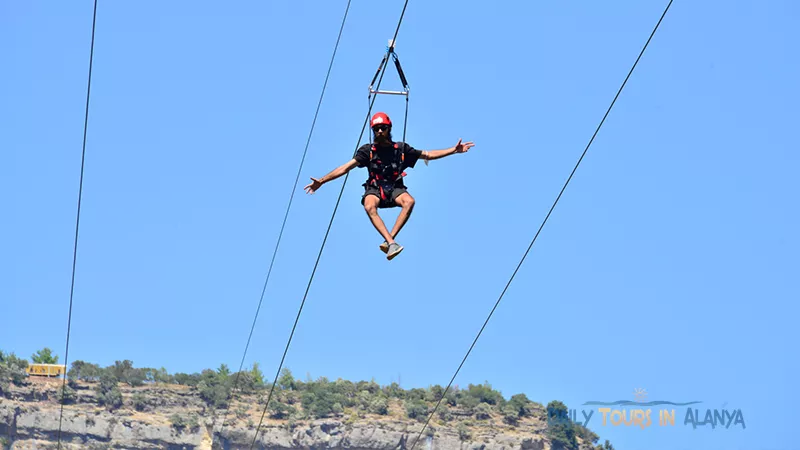 Alanya Tazı Kanyon Büyük Zipline ve Jeep Safari ile Rafting image 34