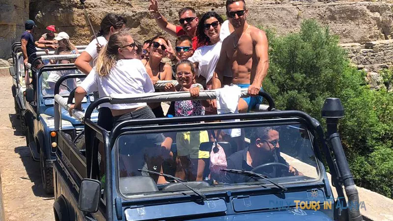 Alanya Tazı Kanyon Büyük Zipline ve Jeep Safari ile Rafting image 2