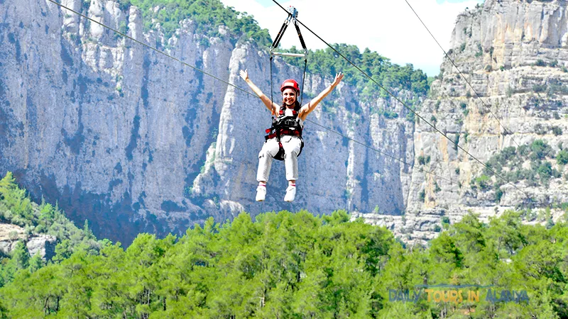 Alanya Tazı Kanyon Büyük Zipline ve Jeep Safari ile Rafting image 35