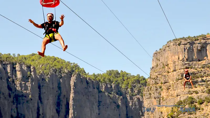 Alanya Tazı Kanyon Büyük Zipline ve Jeep Safari ile Rafting image 36