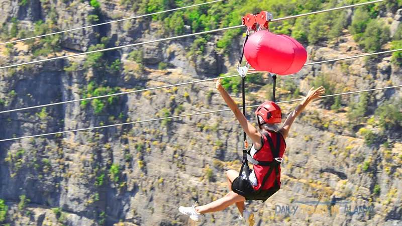 Alanya Tazı Kanyon Büyük Zipline ve Jeep Safari ile Rafting image 38