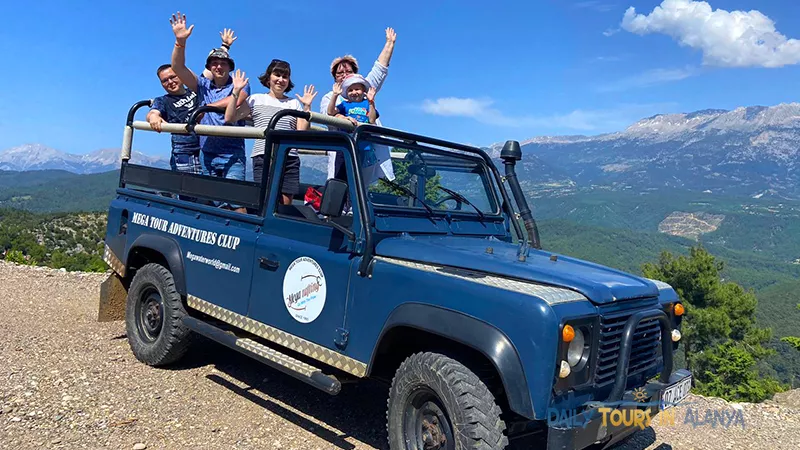 Alanya Tazı Kanyon Büyük Zipline ve Jeep Safari ile Rafting image 6