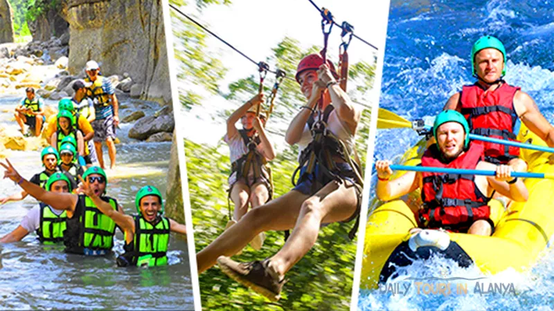 Alanya Rafting with Canyoning and Zipline image 0