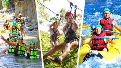 Rafting with Canyoning and Zipline in Alanya
