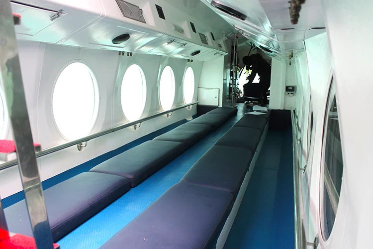Interior view of the submarine