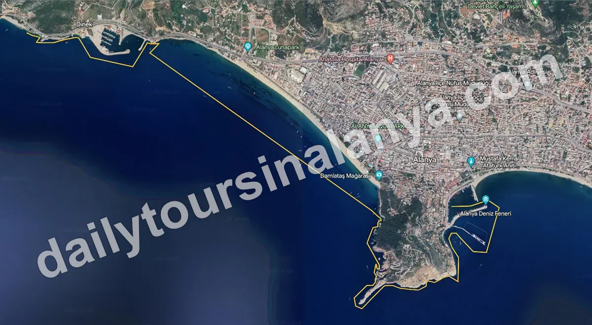 Alanya yacht route