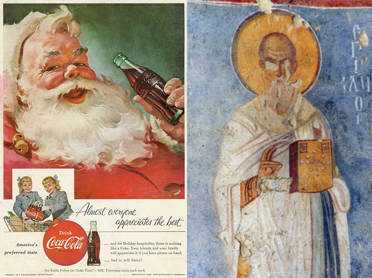 The difference between St. Nicholas and Santa Claus