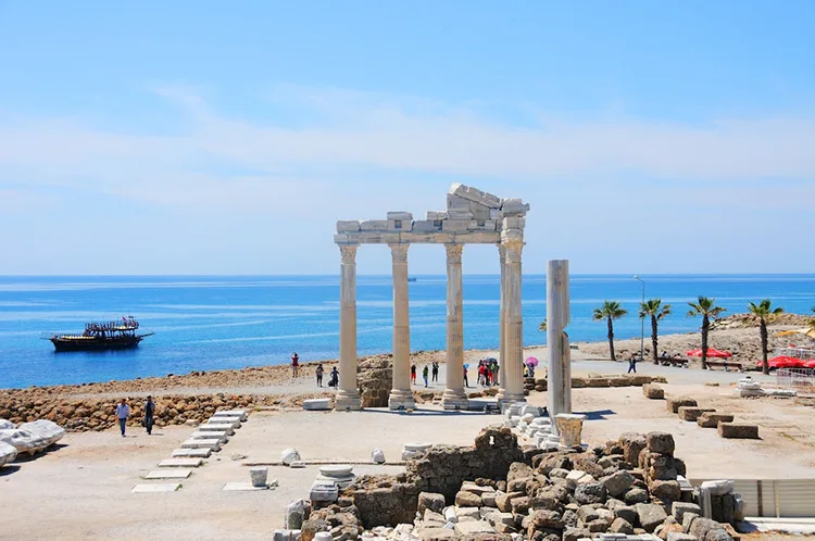 Apollo temple view from the sea