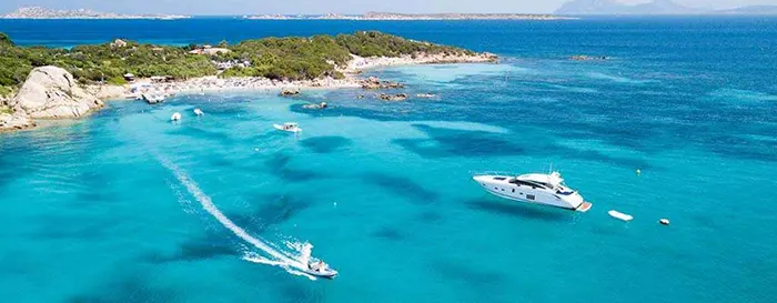 yachts off the coast of the Mediterranean